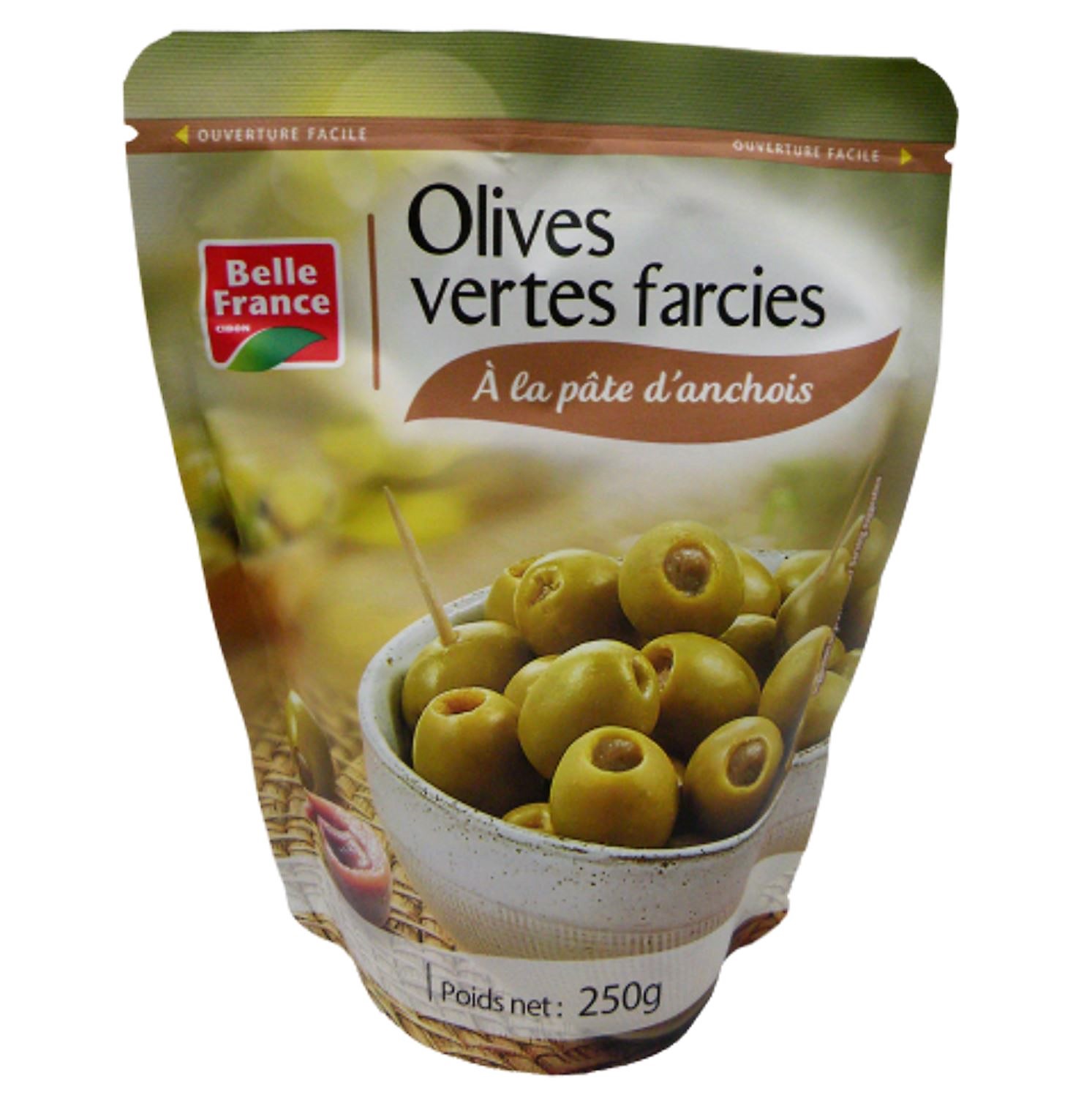 Olives farcies à la pâte d'anchhois